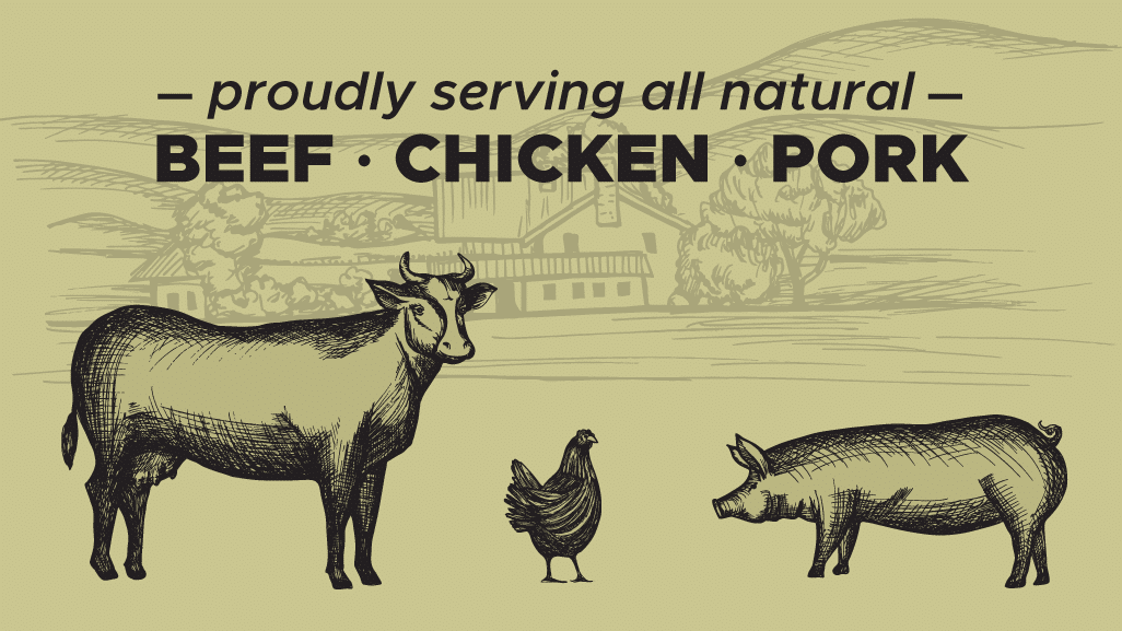 Natural meat graphic