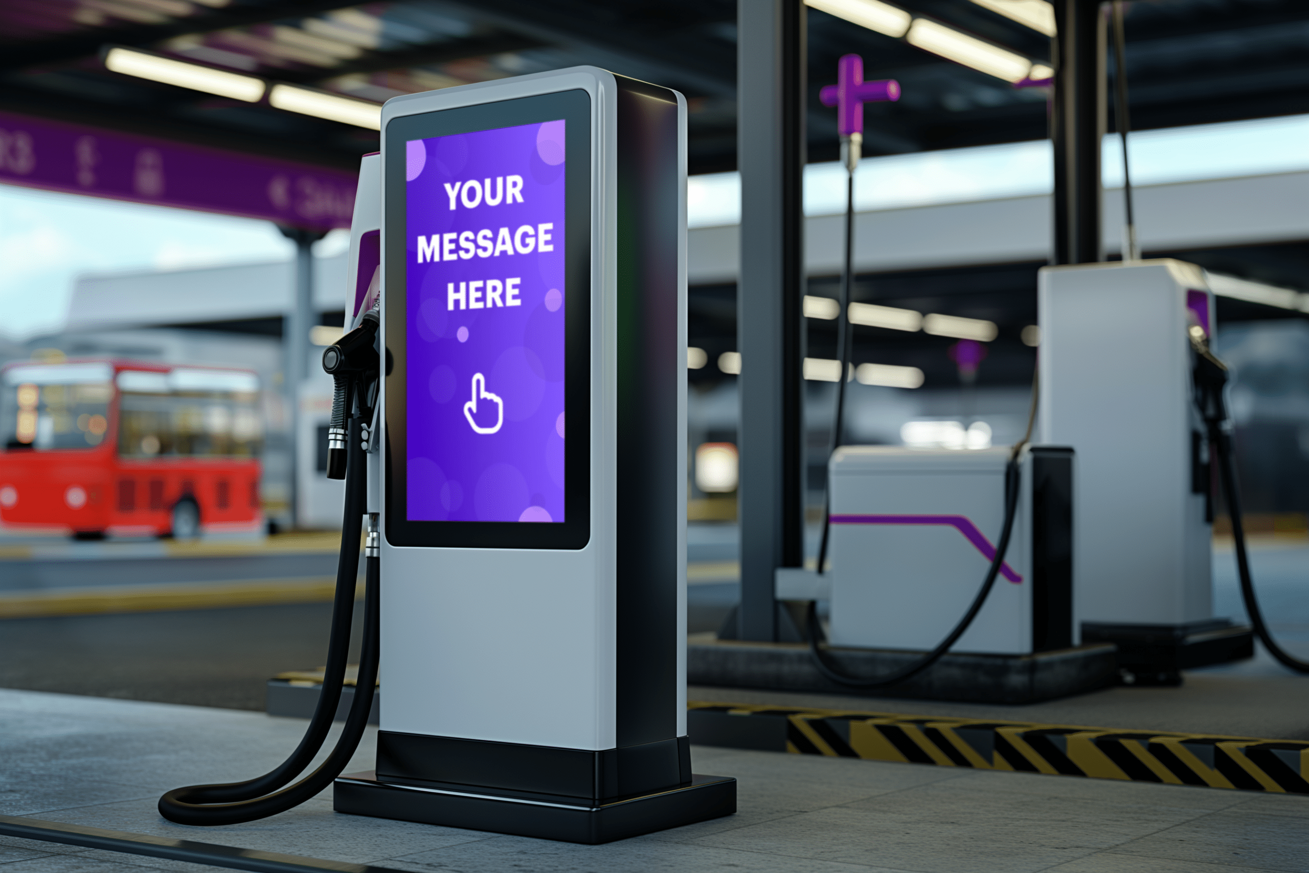 Gas pump displays installed by Spectrio in the USA